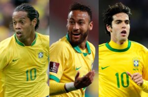 Ronaldinho, Neymar, Kaka - Brazil