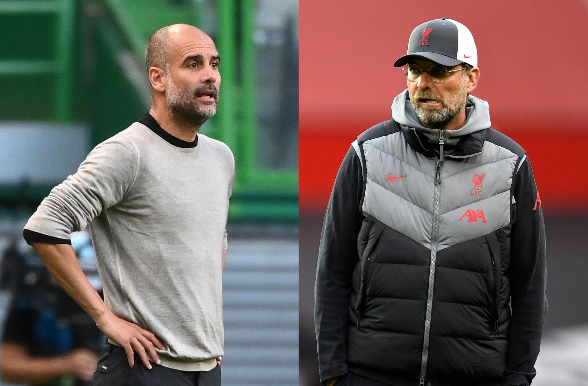 Pep Guardiola - Man City, Jurgen Klopp - Liverpool