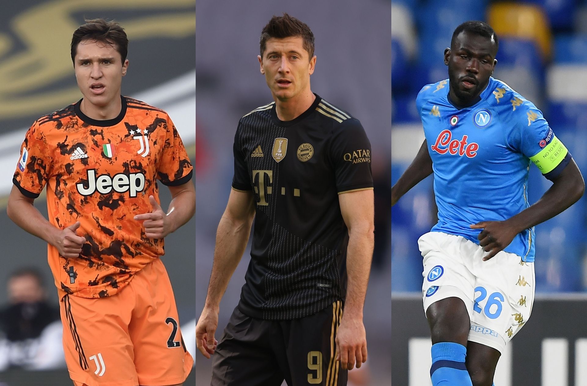 Chiesa - Juventus, Lewandowski - Bayern, Koulibaly - Napoli