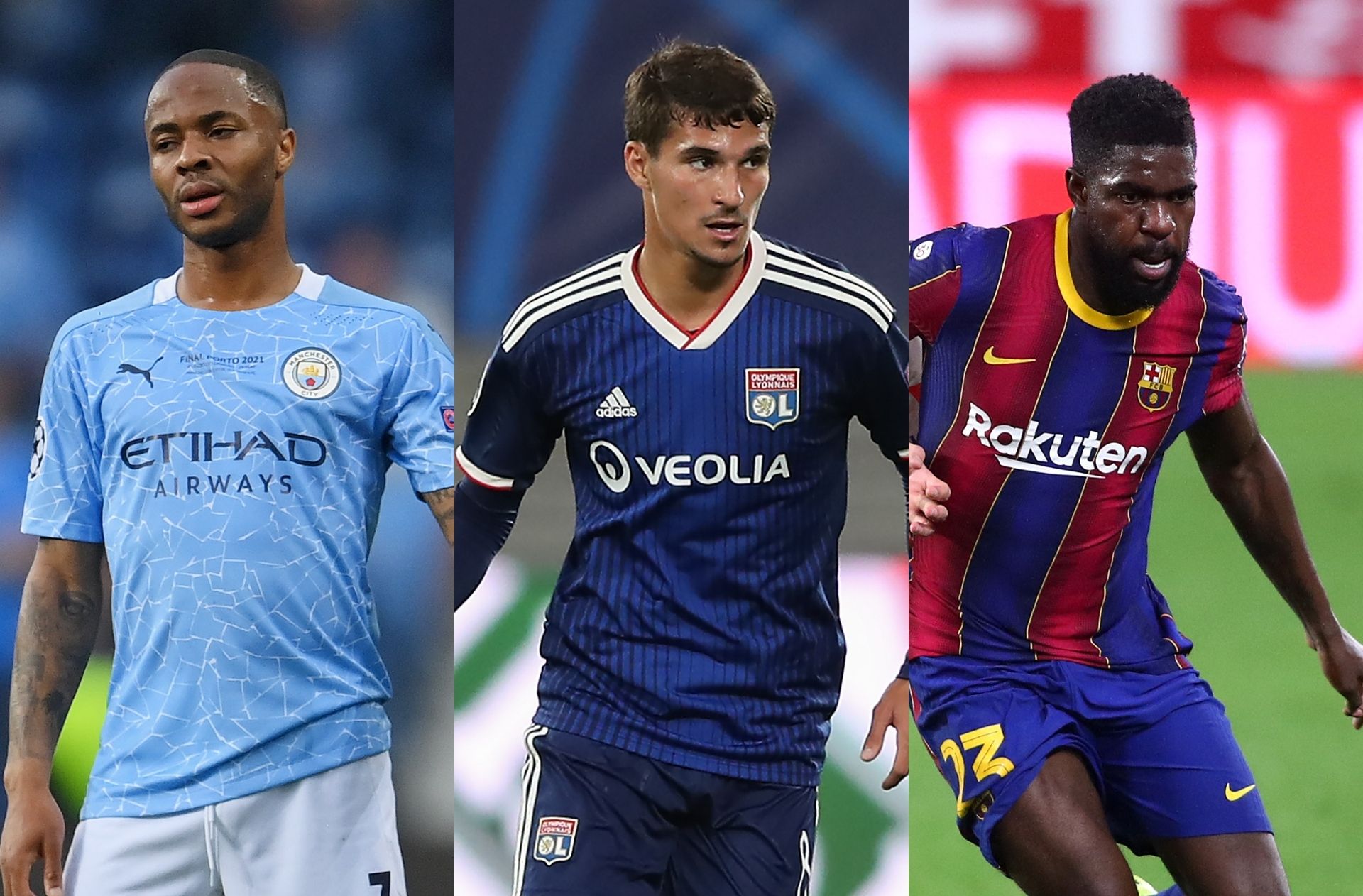 Sterling - Man City, Auoar - Lyon, Umtiti - Barcelona