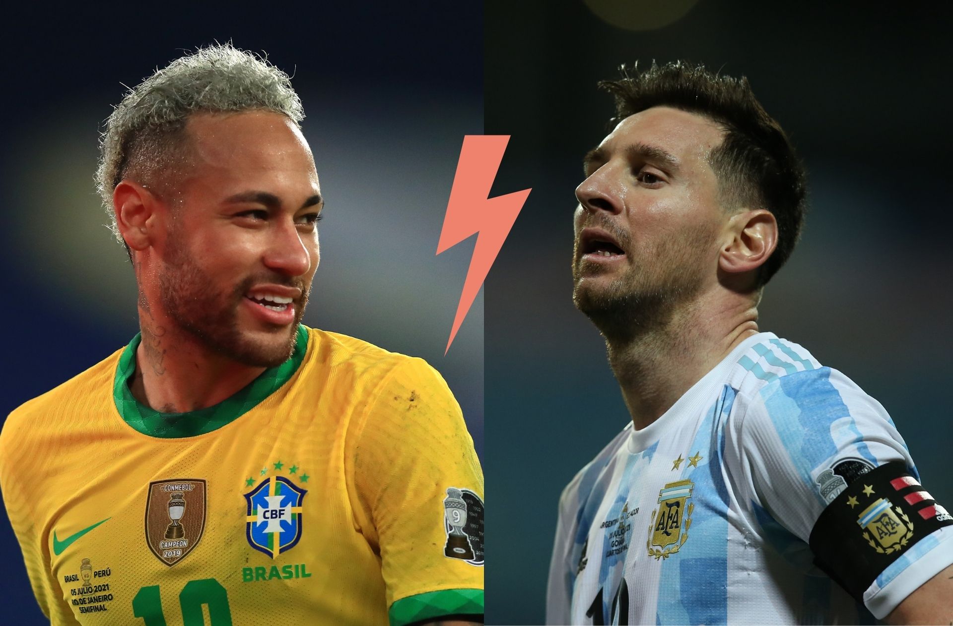 Neymar - Brazil, Messi - Argentina