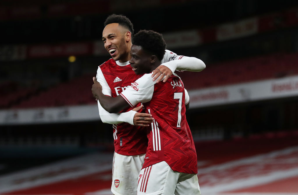 Pierre-Emerick Aubameyang, Bukayo Saka, Arsenal