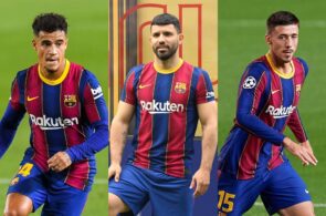 Philippe Coutinho, Sergio Aguero, Clement Lenglet - FC Barcelona