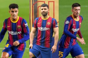 Philippe Coutinho, Sergio Aguero, Clement Lenglet - FC Barcelona