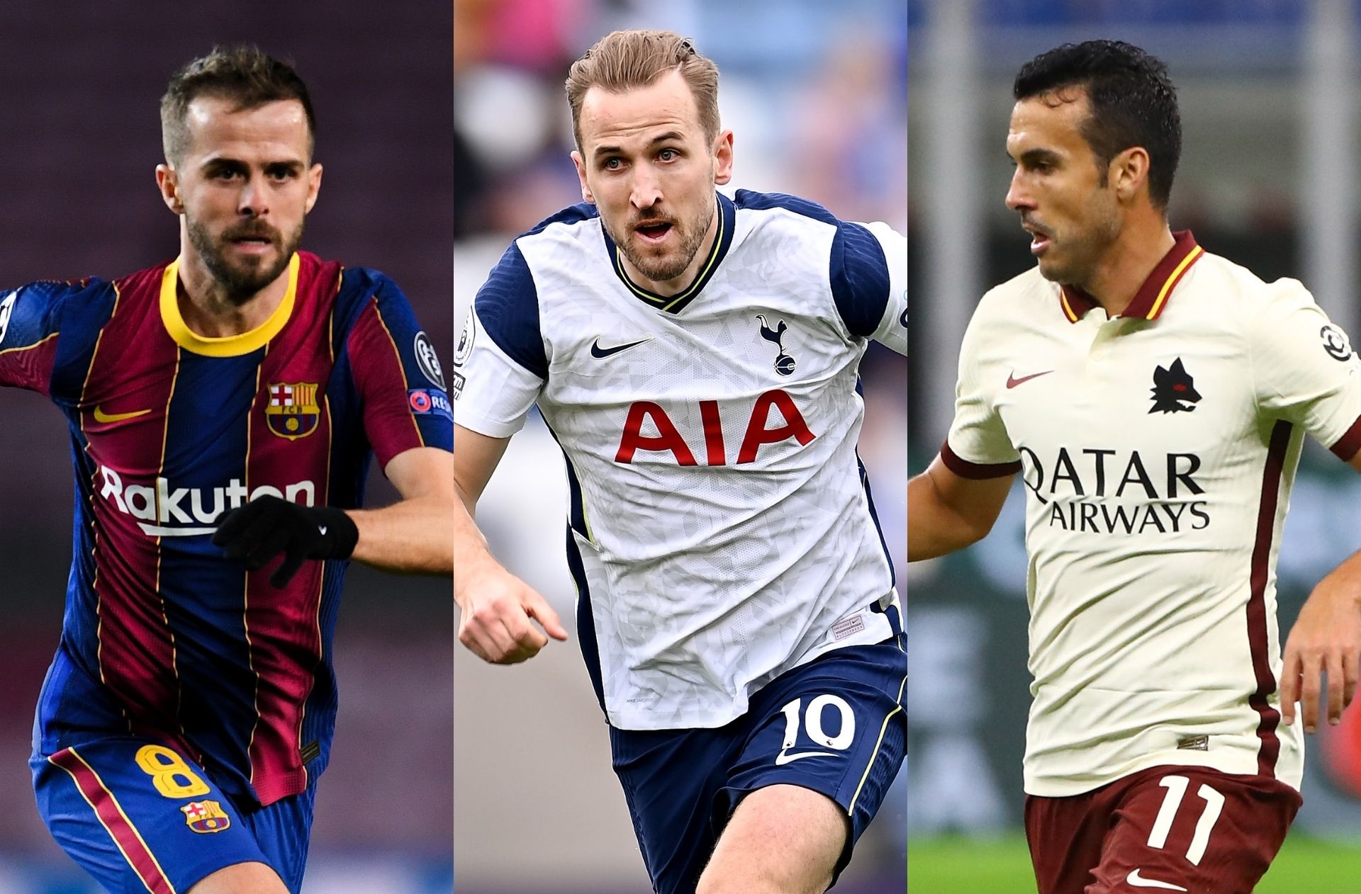 Pjanic - Barcelona, Kane - Tottenham, Pedro - Roma