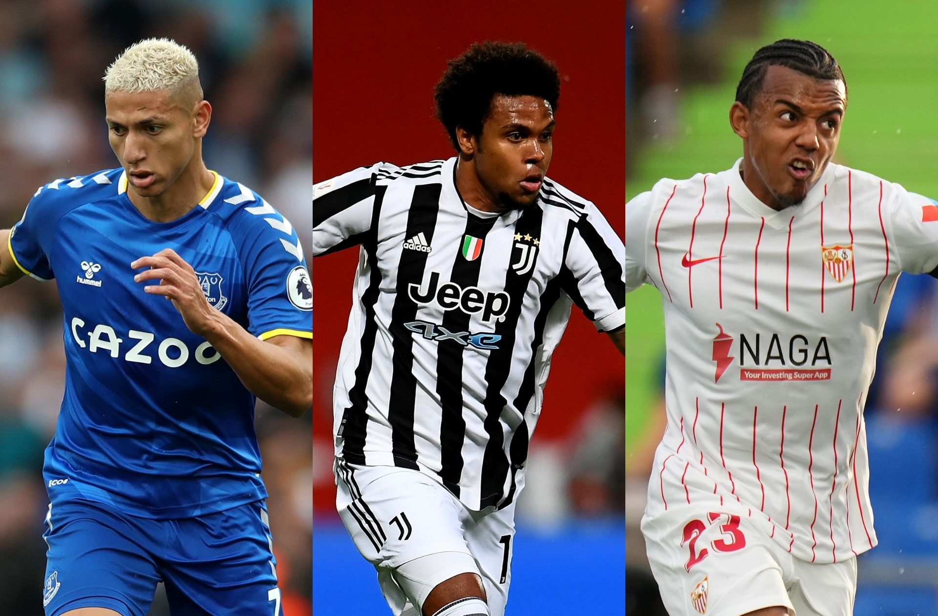 Richarlison - Everton, Weston McKennie - Juventus, Jules Kounde - Sevilla