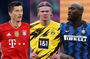 Robert Lewandowski, Erling Haaland, Romelu Lukaku, Chelsea