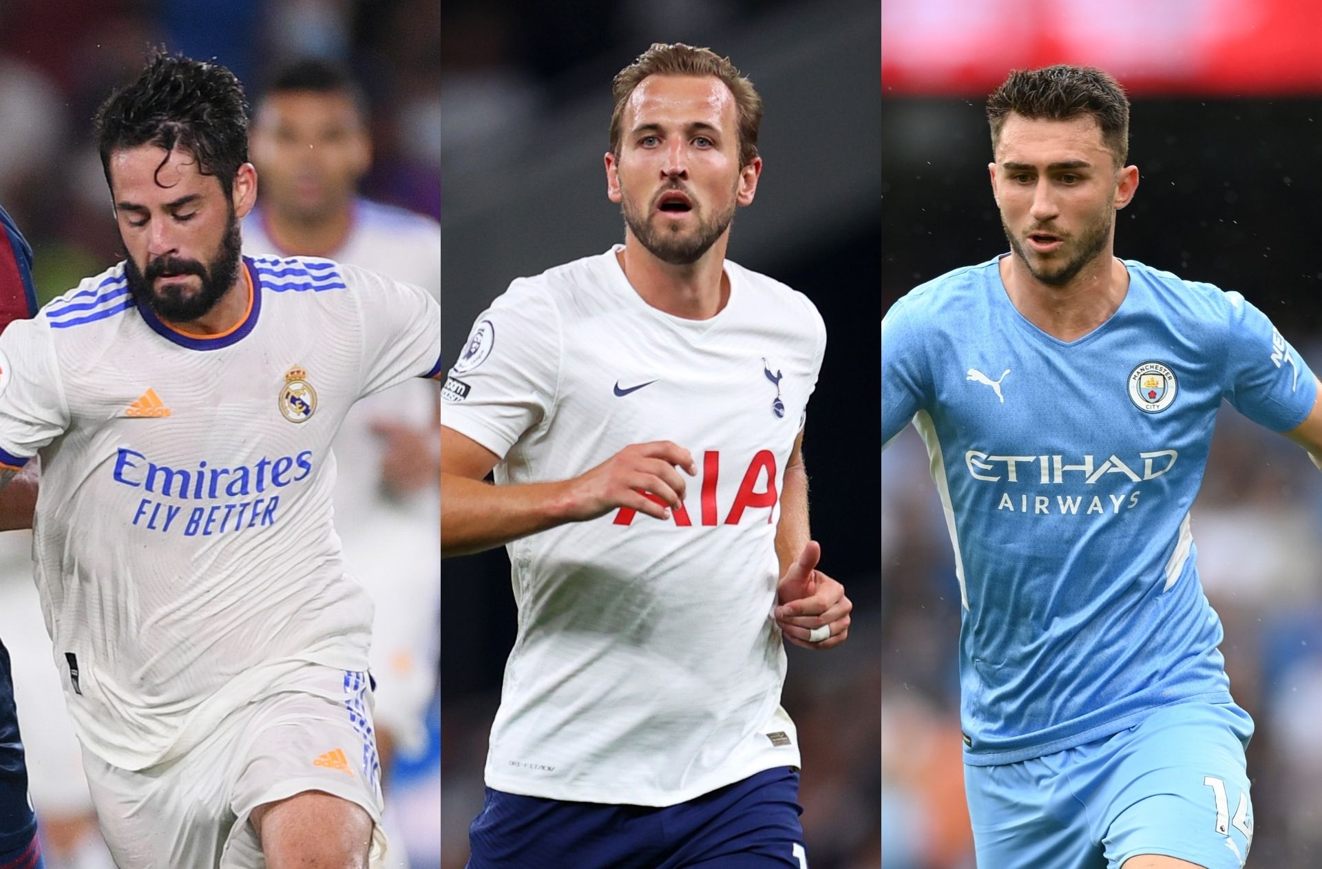 Isco Real Madrid, Harry Kane - Tottenham, Aymeric Laporte - Man City
