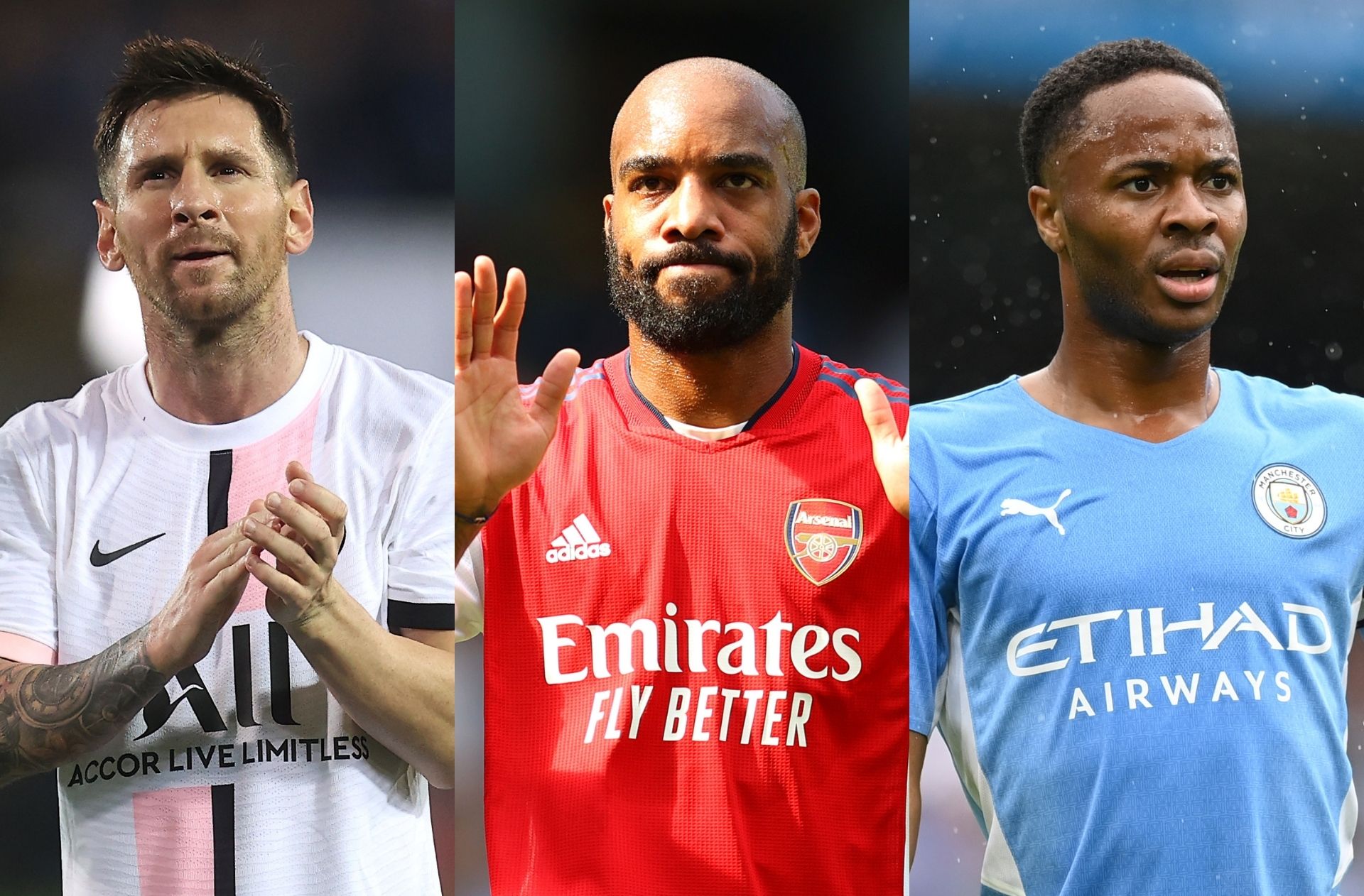 Lionel Messi, Alexandre Lacazette, Raheem Sterling, Transfer