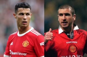 Cristiano Ronaldo, Eric Cantona, Manchester United