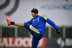 Chiellini at Juventus training