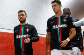 Bernardo Silva and Cristiano Ronaldo at Portugal