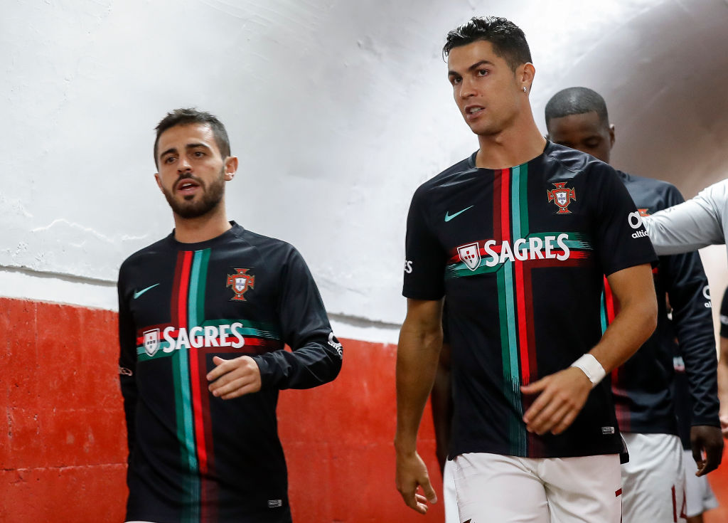 Bernardo Silva and Cristiano Ronaldo at Portugal