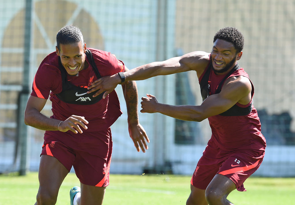 Virgil van Dijk and Joe Gomez at Liverpool
