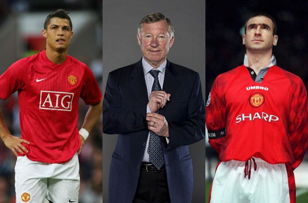 Cristiano Ronaldo, Sir Alex Ferguson, Eric Cantona