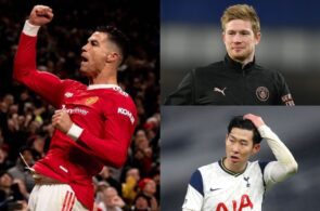 Cristiano Ronaldo, Heung-Min Son, Kevin De Bruyne