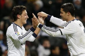 Mesut Ozil and Cristiano Ronaldo at Real Madrid