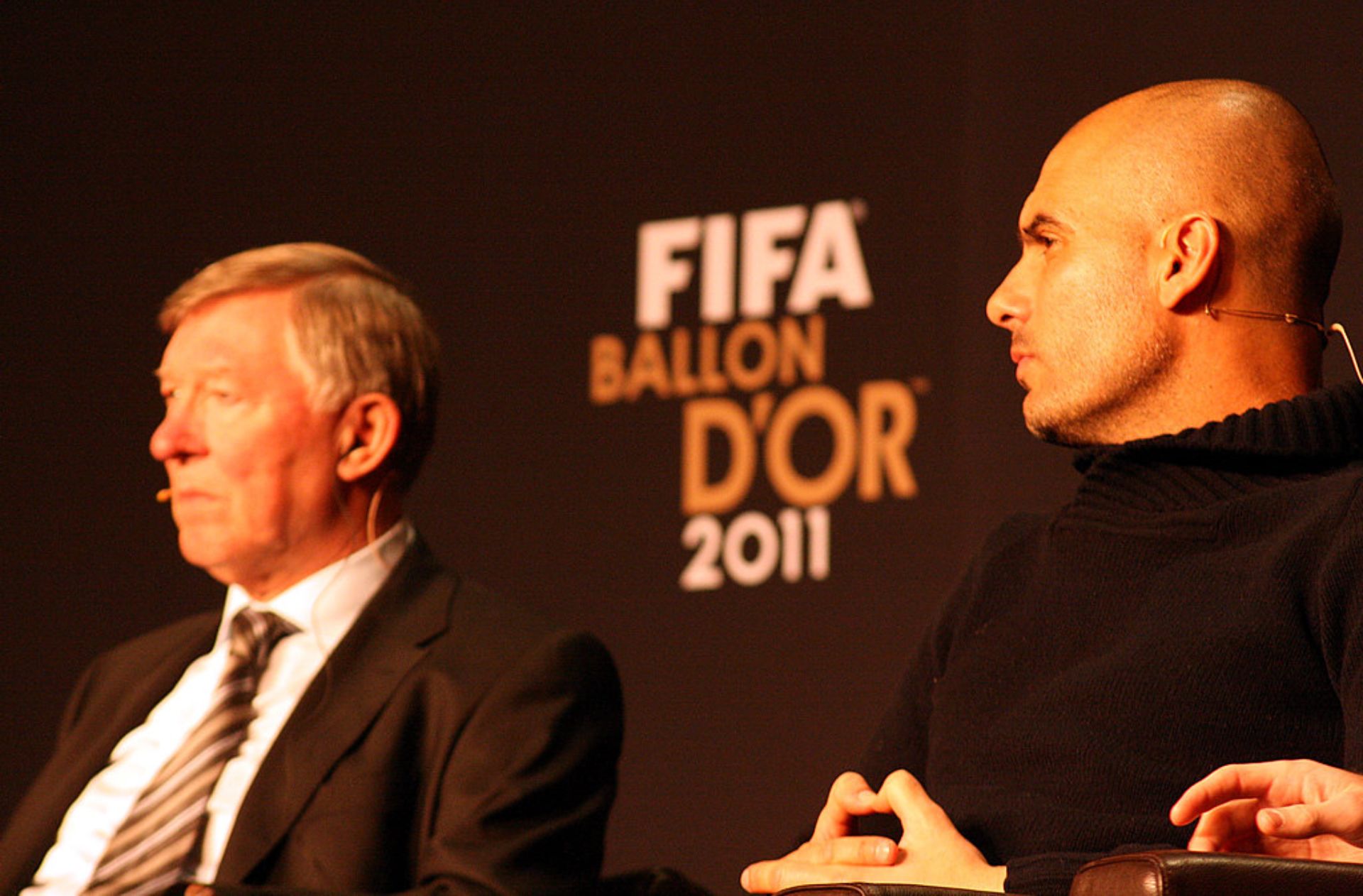 Sir Alex Ferguson and Pep Guardiola