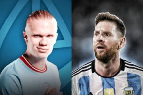 Erling Haaland, Lionel Messi