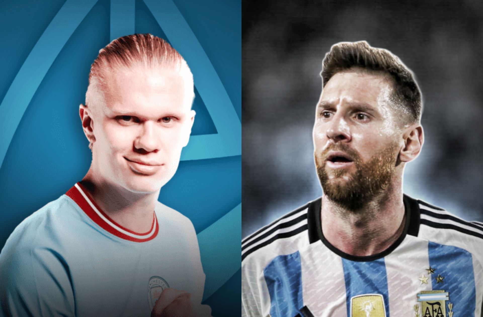 Erling Haaland, Lionel Messi